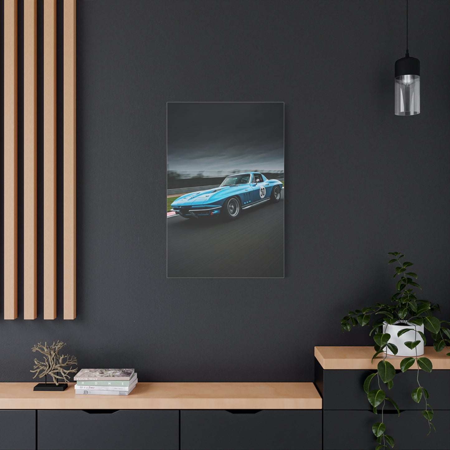 1966 Chevrolet Corvette C2 Corner Apex Performance Wall Art & Canvas Prints