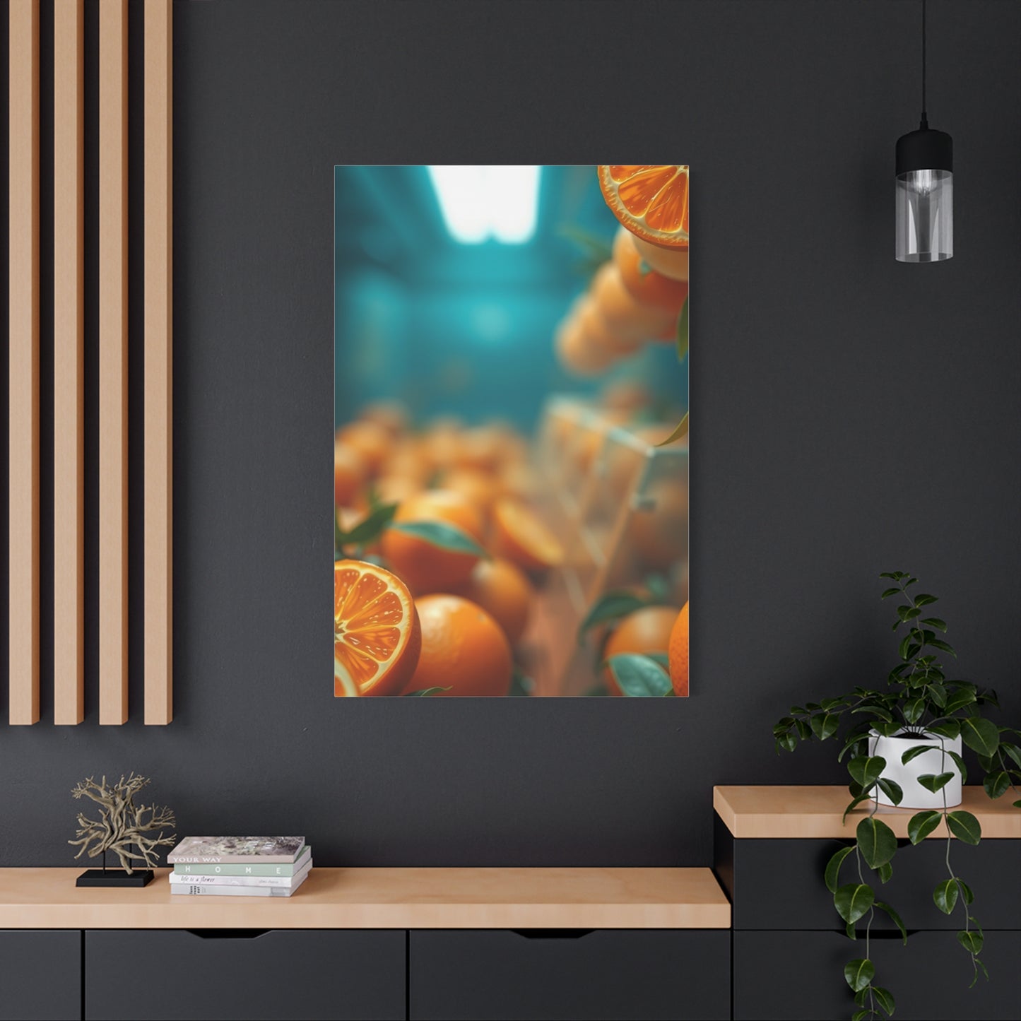 Tangerine Illumination Art Wall Art & Canvas Print