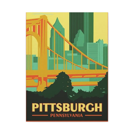Steel Bridge Pittsburgh Poster Wall Art & Canvas Prints
