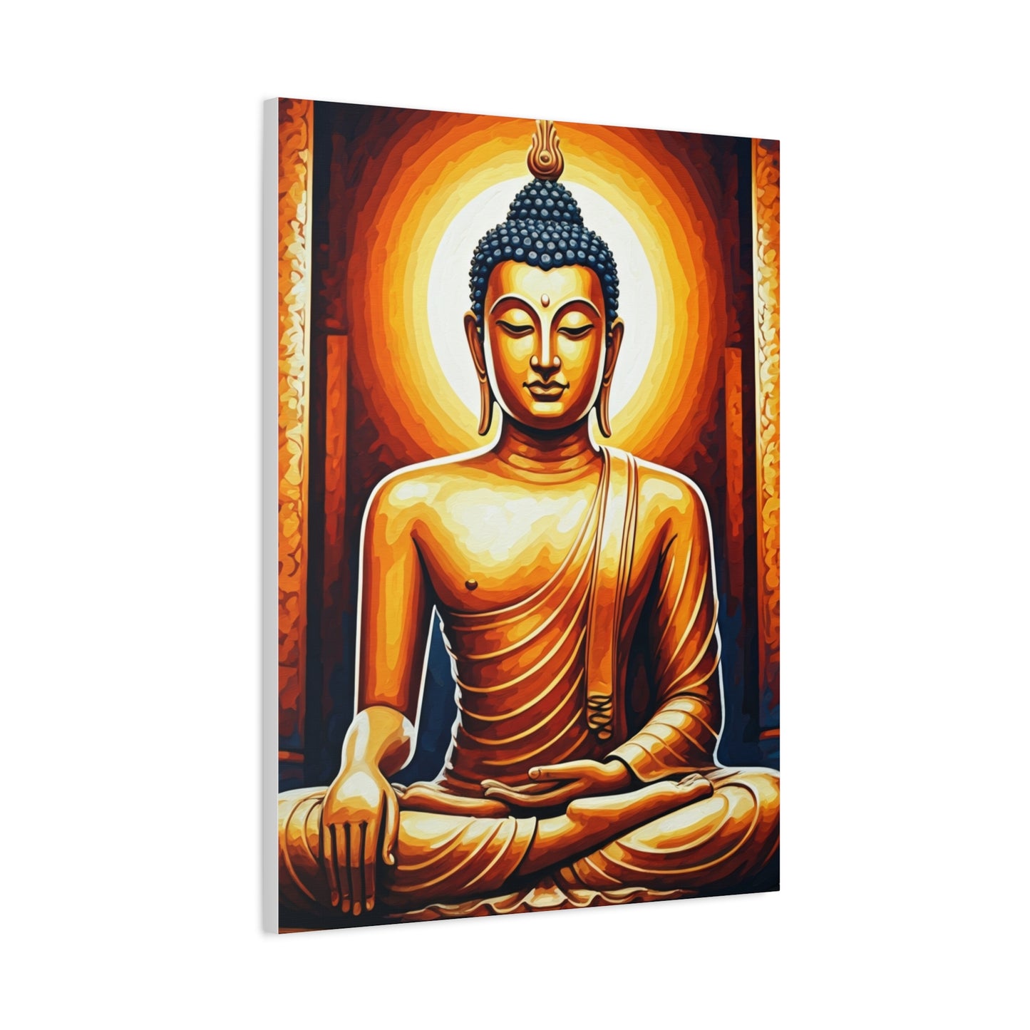 Golden Serenity Buddha Wall Art & Canvas Prints