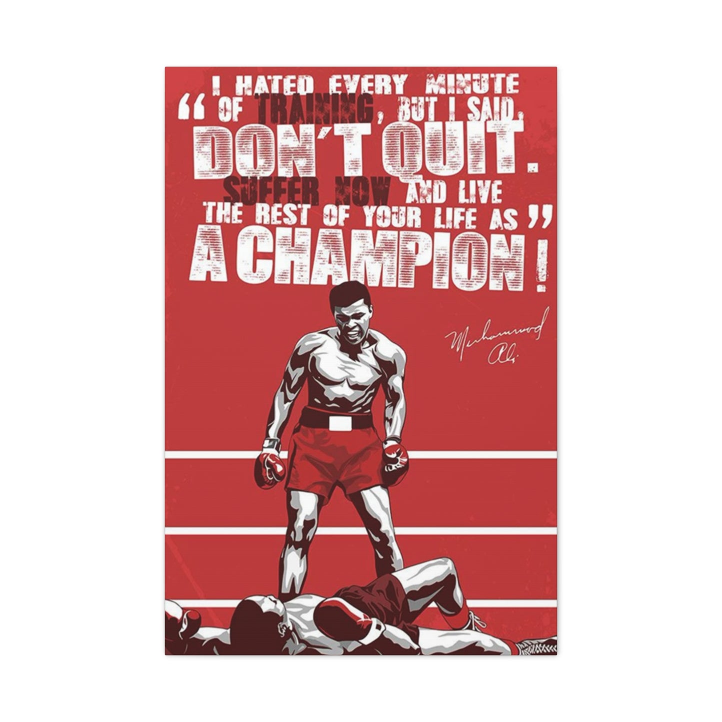 Mahummad Ali Poster Wall Art & Canvas Prints