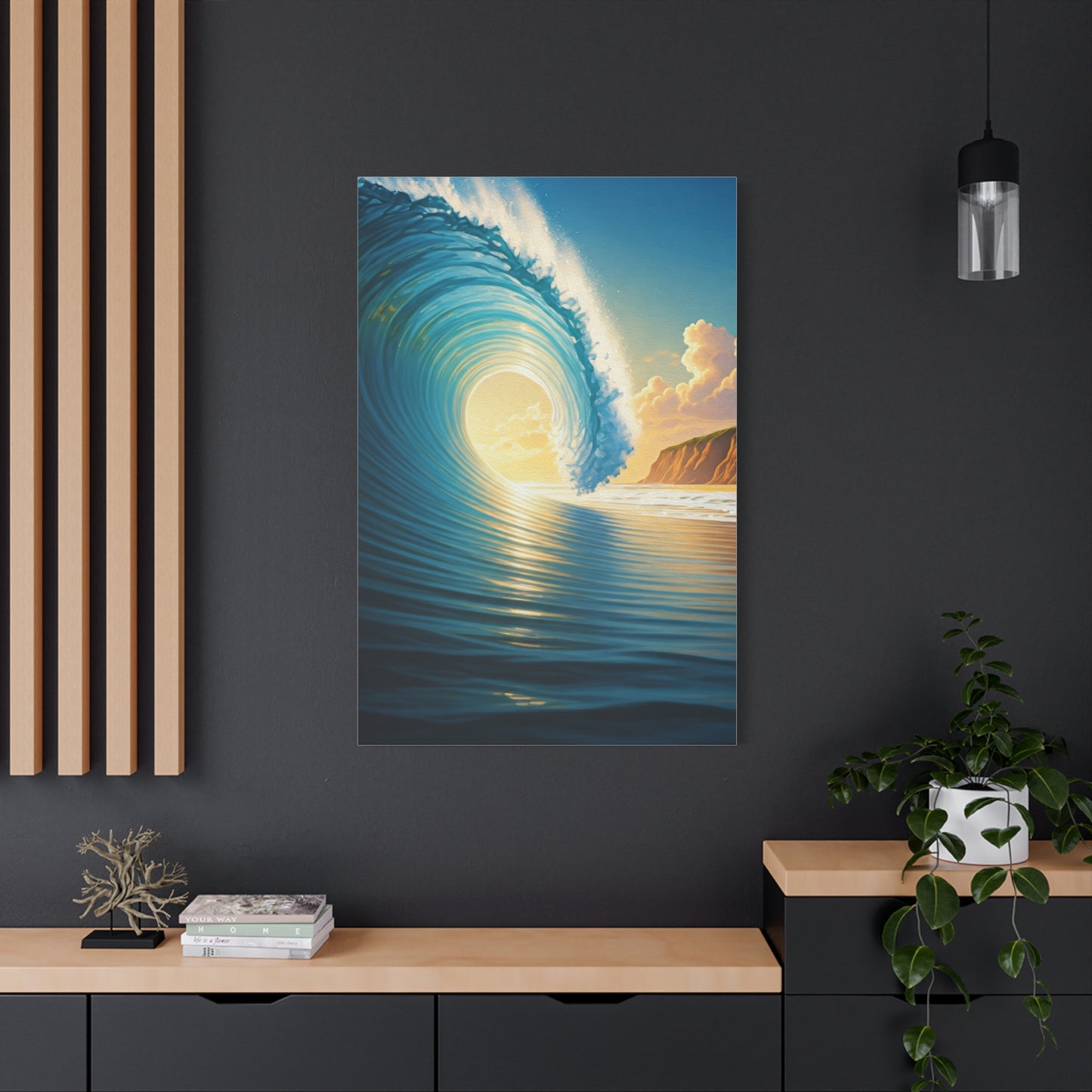 Sunset Tide Glow Coastal Wall Art & Canvas Prints