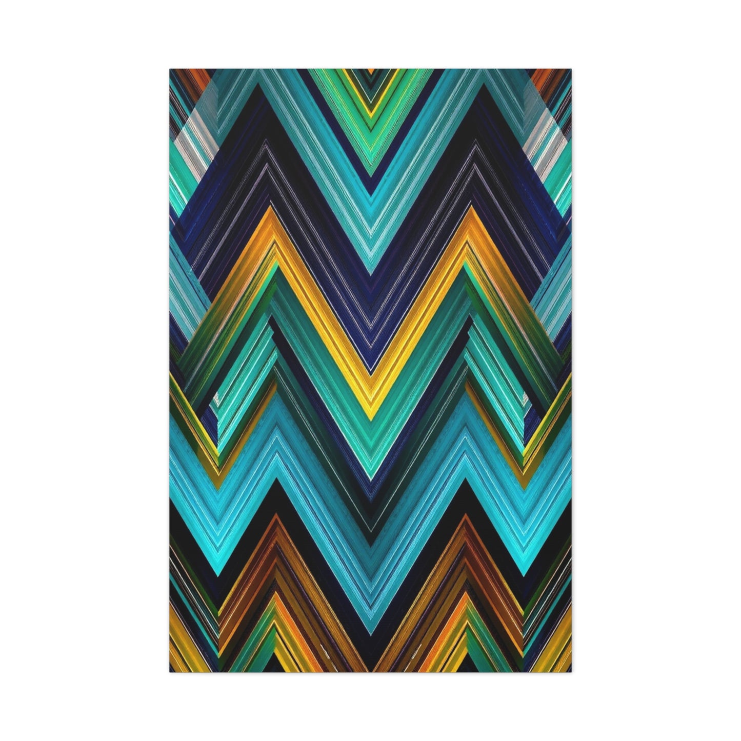 Masterpiece Chevron Pattern Art Vision Wall Art & Canvas Print