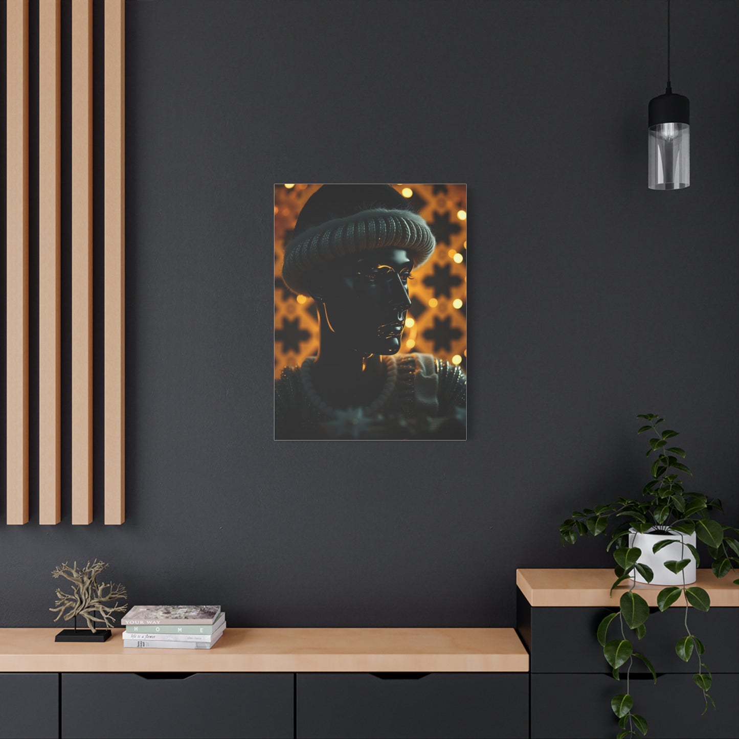 Black Christmas Art Luxury Canvas Wall Art & Canvas Print