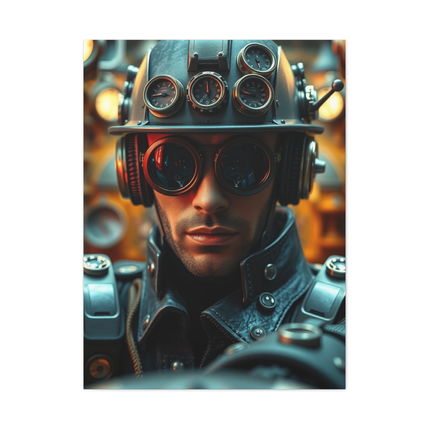 Ethereal Cogscape Canvas wall art & canvas print