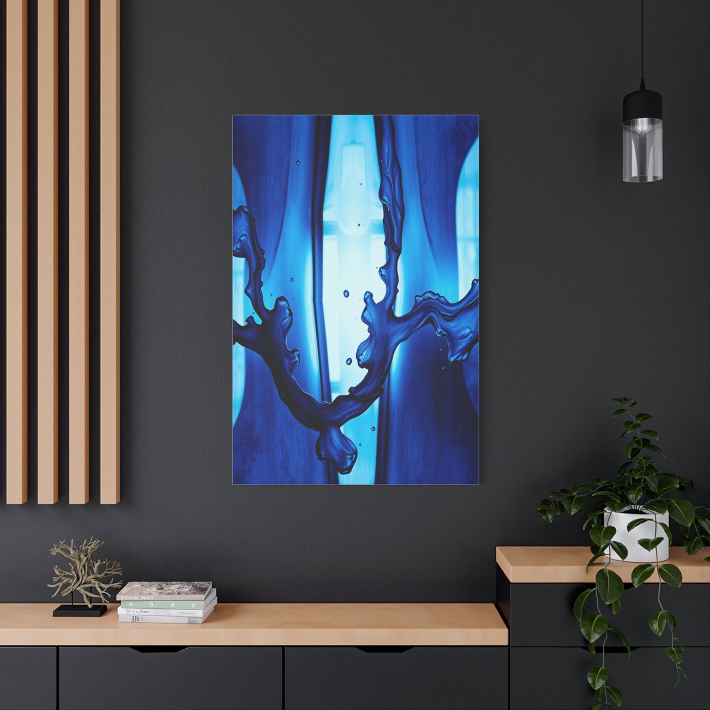 Elite Blue Abstract Art Vision Wall Art & Canvas Print