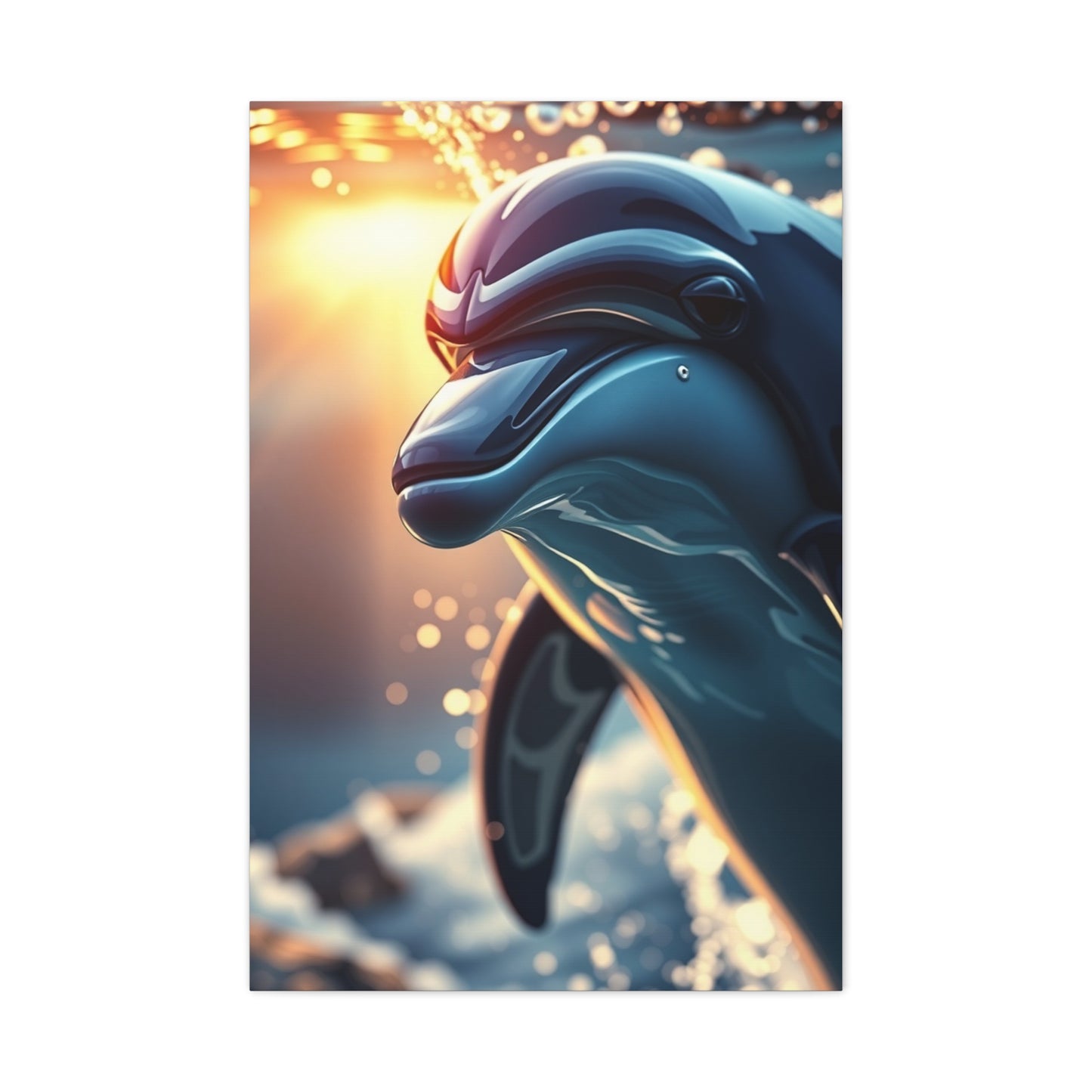 Vision Dolphin Art Art Wall Art & Canvas Print