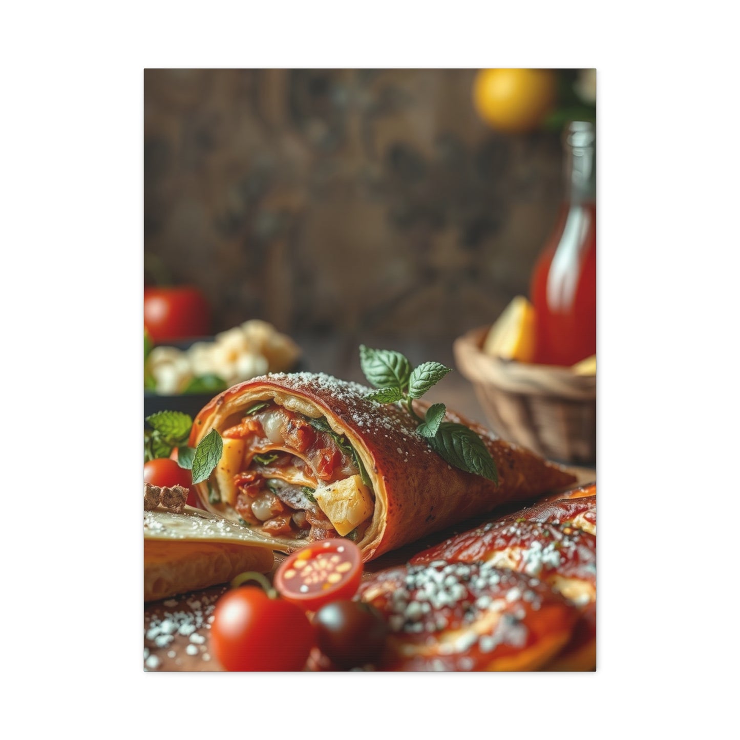 Italian Food Art Luxury Canvas Wall Art & Canvas Print