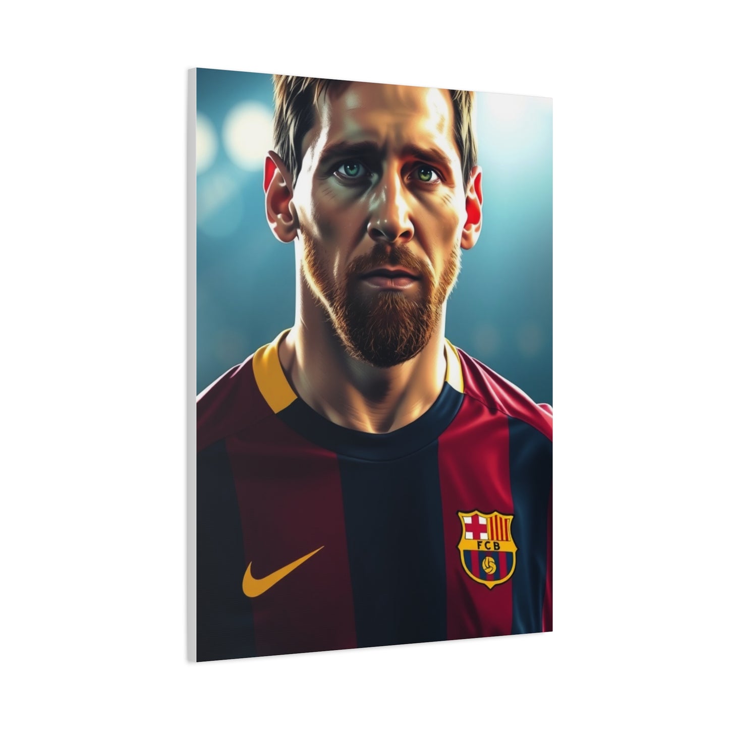 Messi: The Illustrated Icon Canvas Wall Art & Canvas Print