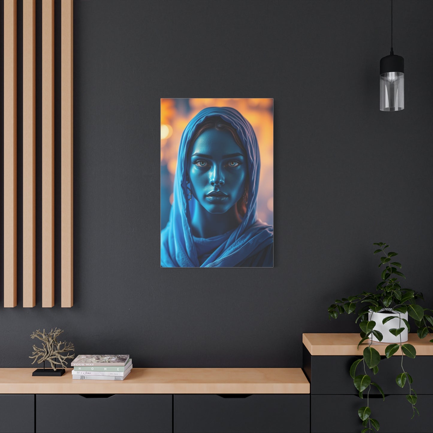 Celestial Azure Composition Wall Art & Canvas Print