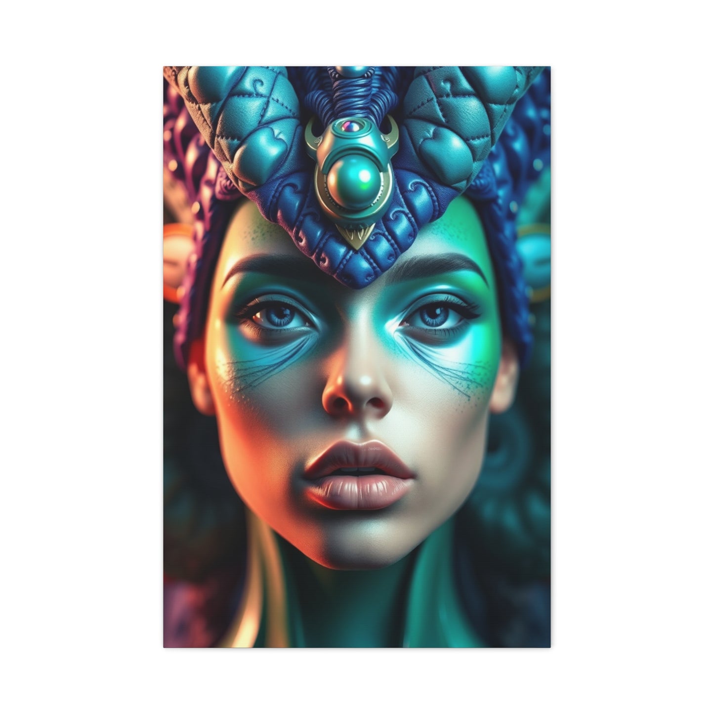 Supreme Blue & Green Art Collection Wall Art & Canvas Print