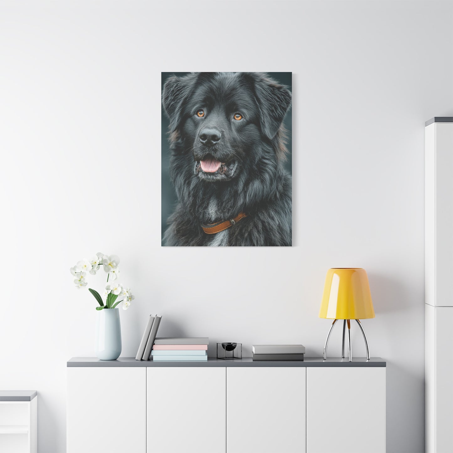 Noble Newfoundland Portrait Wall Art & Canvas Print