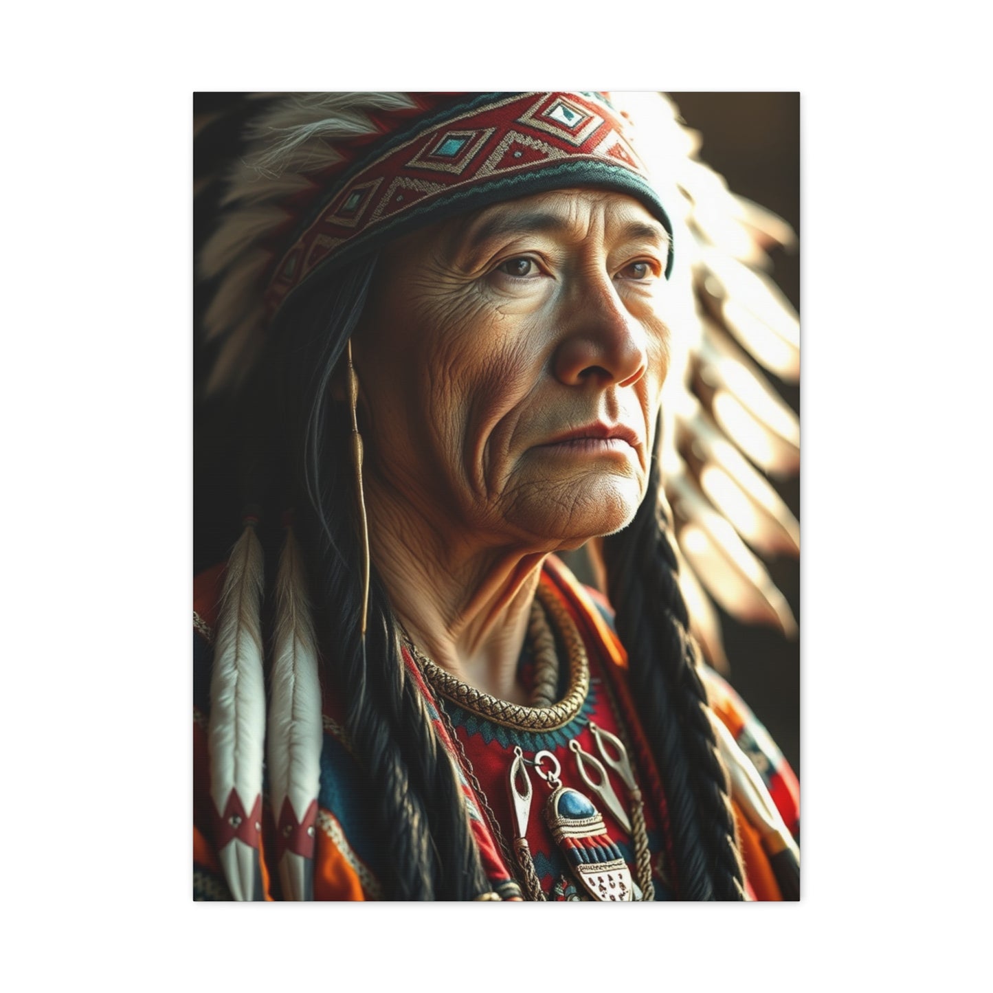 Indigenous Elegance Canvas