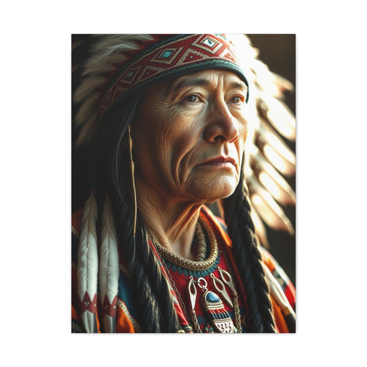 Indigenous Elegance Canvas