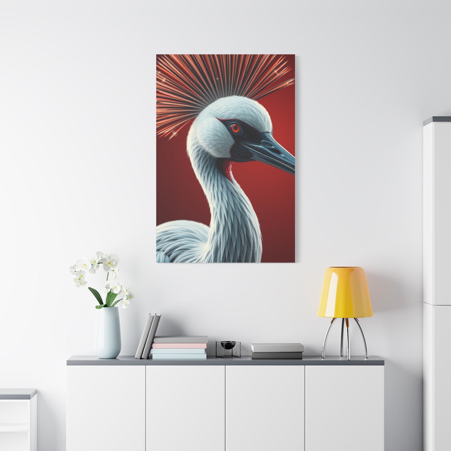 Supreme Crane Bird Art Collection Wall Art & Canvas Print