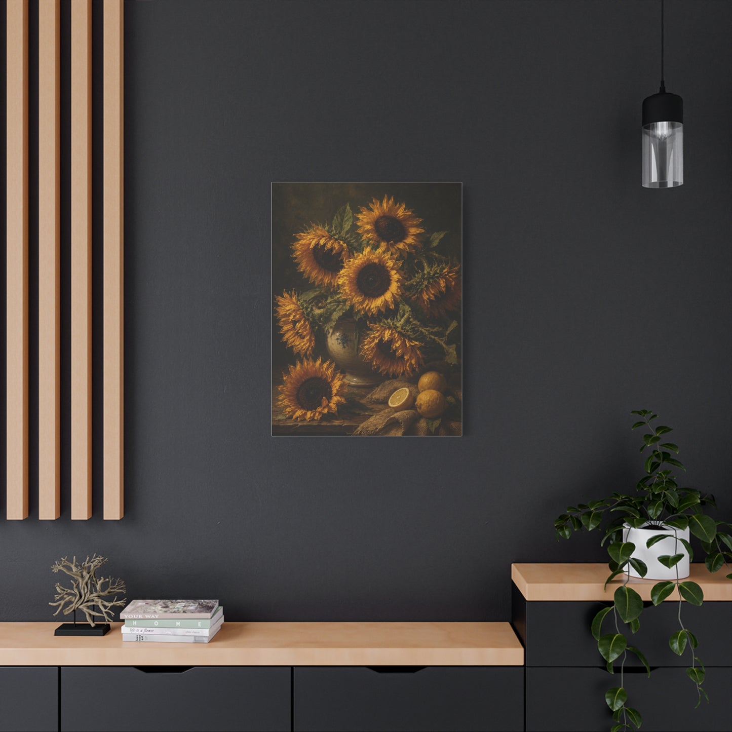 Old Master Sunflower Still Life Wall Art & Canvas Print
