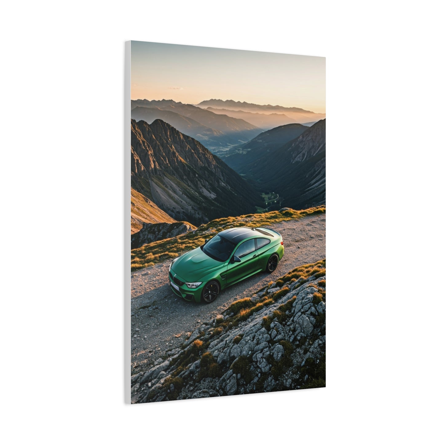 BMW M4 Hilltop Overlook Performance Wall Art & Canvas Prints