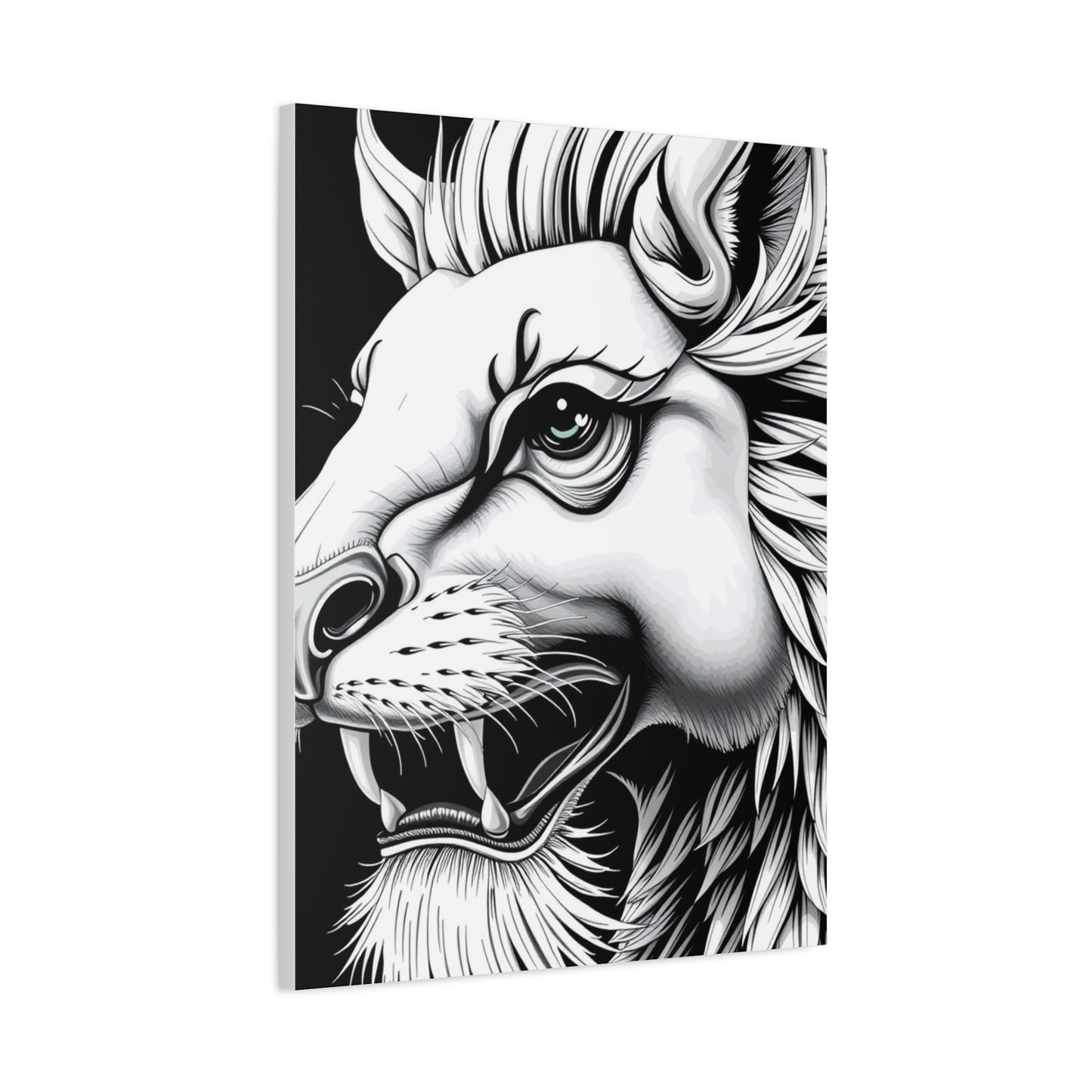 Elite Black and White Illustrations Art Vision Wall Art & Canvas Print