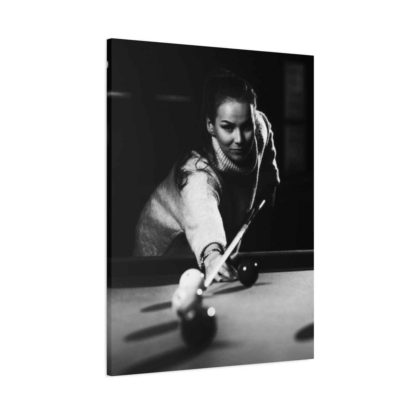 Women Playing Billiard Wall Art & Canvas Prints