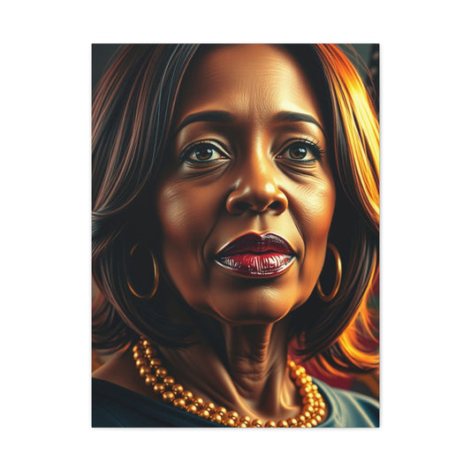 Kamala Harris Art Luxury Canvas Wall Art & Canvas Print