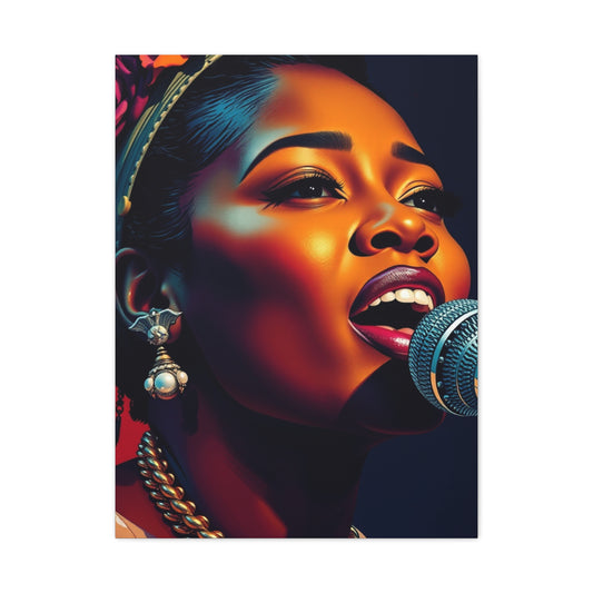 Billie Holiday Art Luxury Canvas Wall Art & Canvas Print