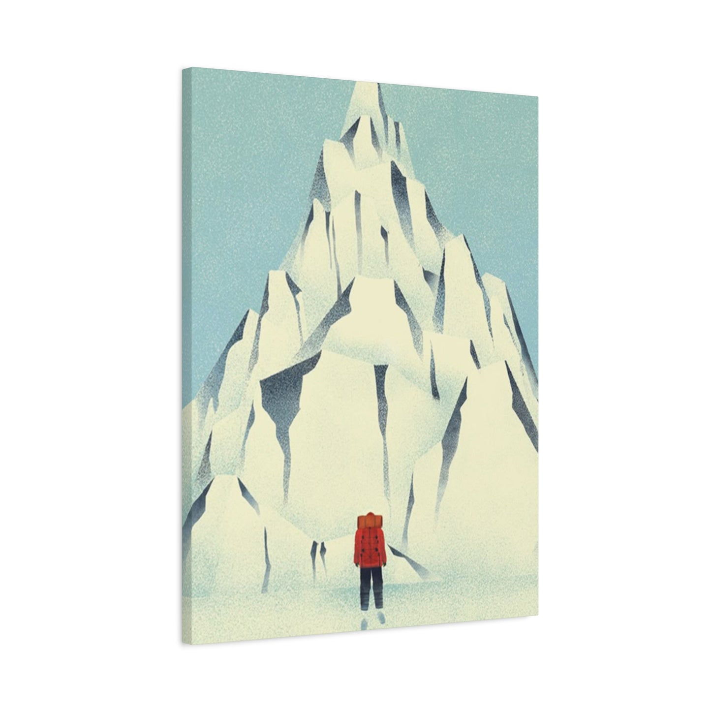 Skiers And Snowy Mountain Wall Art & Canvas Prints