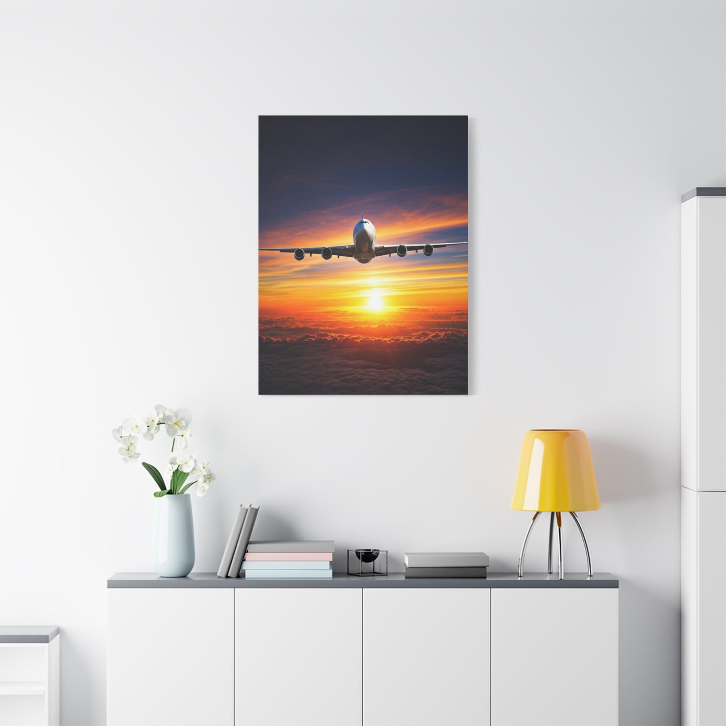 Sunset Horizon Flight Triumph Wall Art & Canvas Prints
