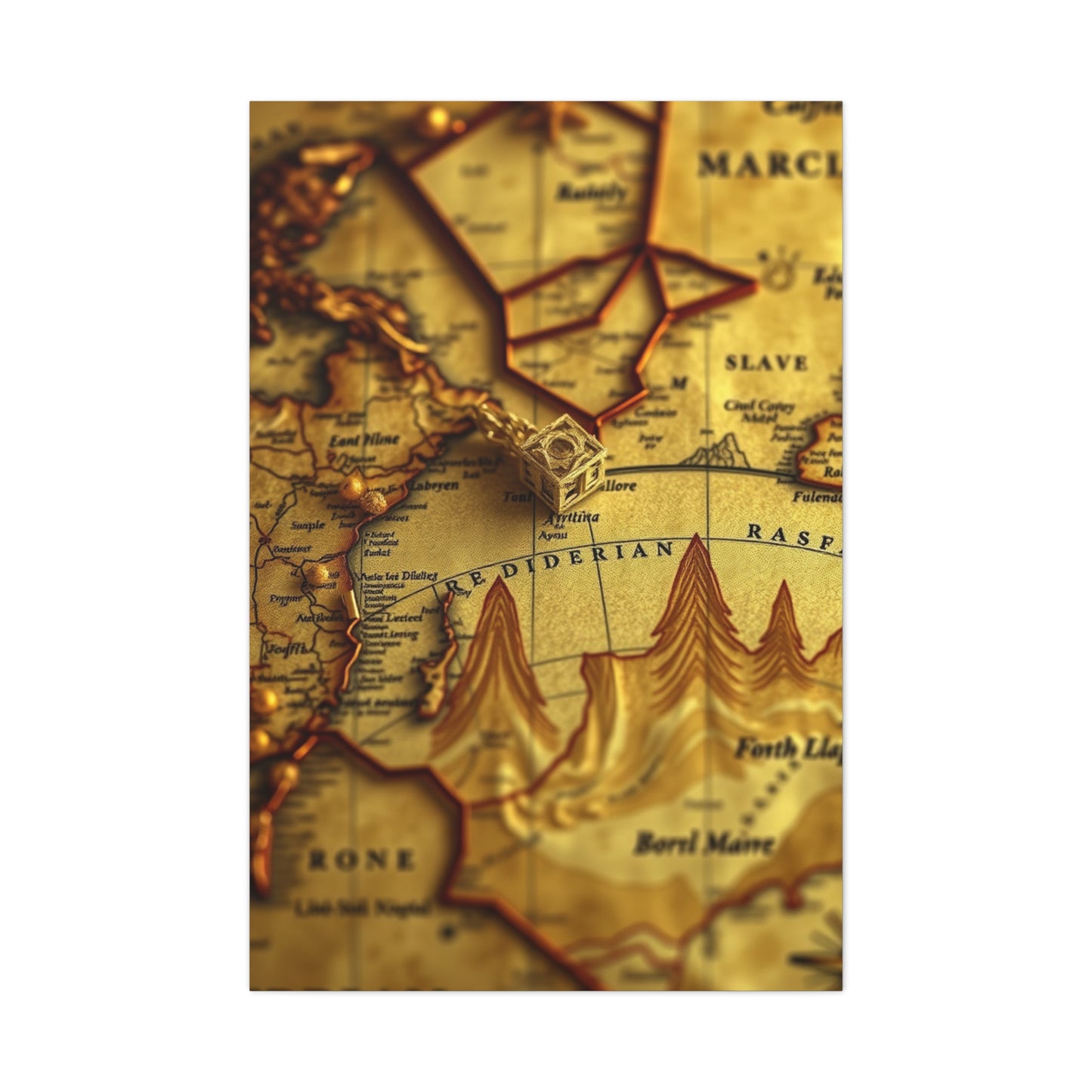 Supreme Antique Maps Art Collection Wall Art & Canvas Print