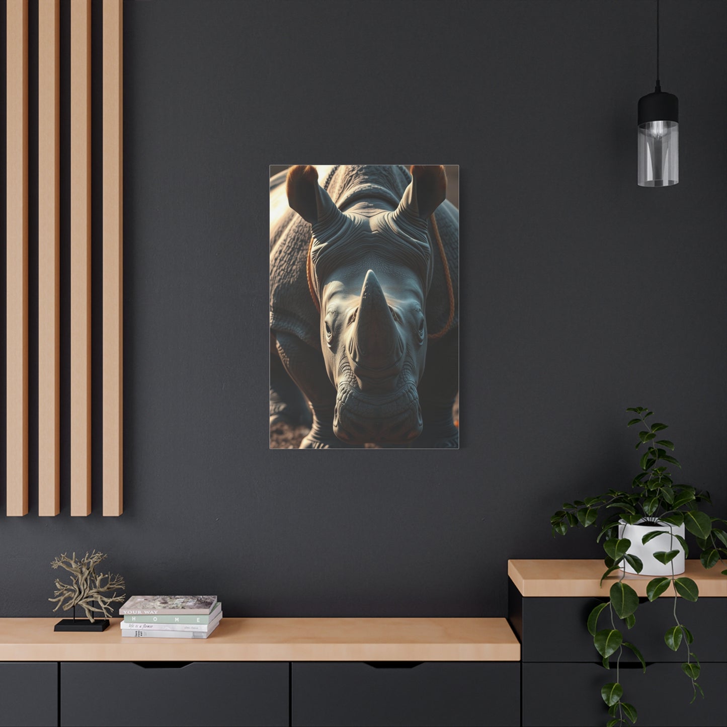 Vision Rhinoceros Art Art Wall Art & Canvas Print