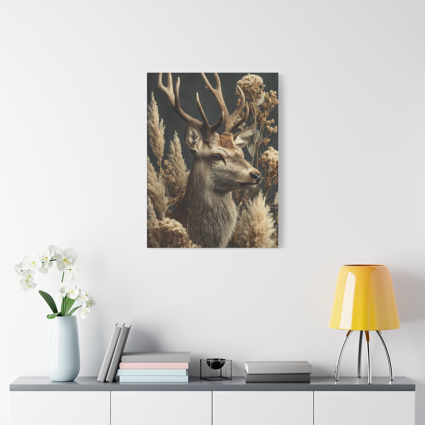 Victorian Natural History Deer Study Wall Art & Canvas Print