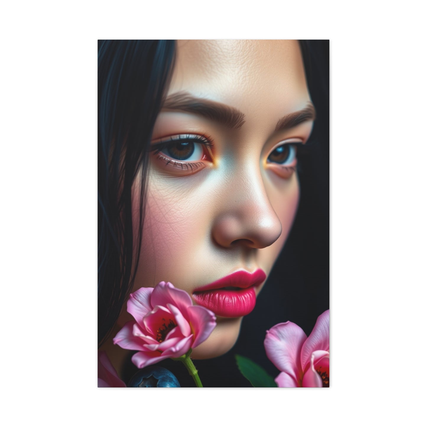 Blush and Blueberry Art Luxury Canvas Wall Art & Canvas Print