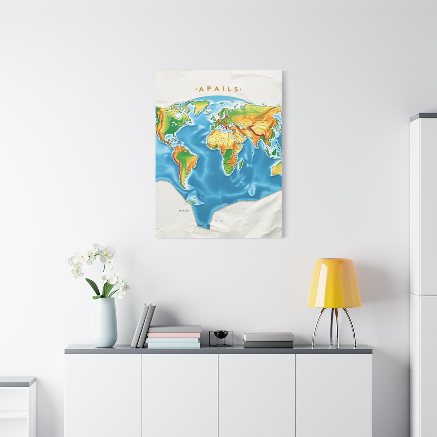 Cartographic Elegance Canvas