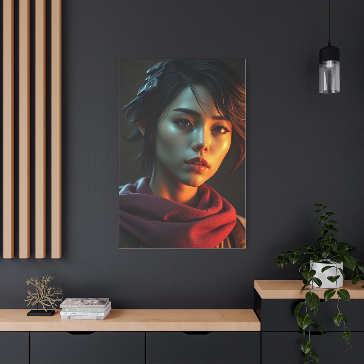 Serene Pixel Serenade Wall Art & Canvas Print