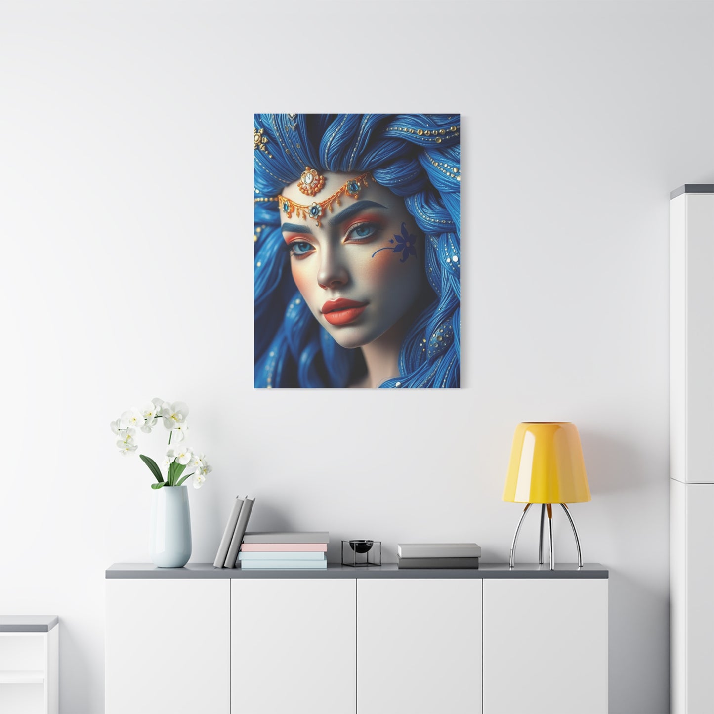 Blue & Gold Art Luxury Canvas Wall Art & Canvas Print