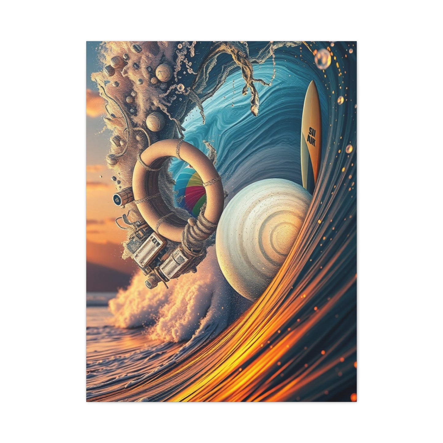 Coastal Opulence Canvas Wall Art & Canvas Print