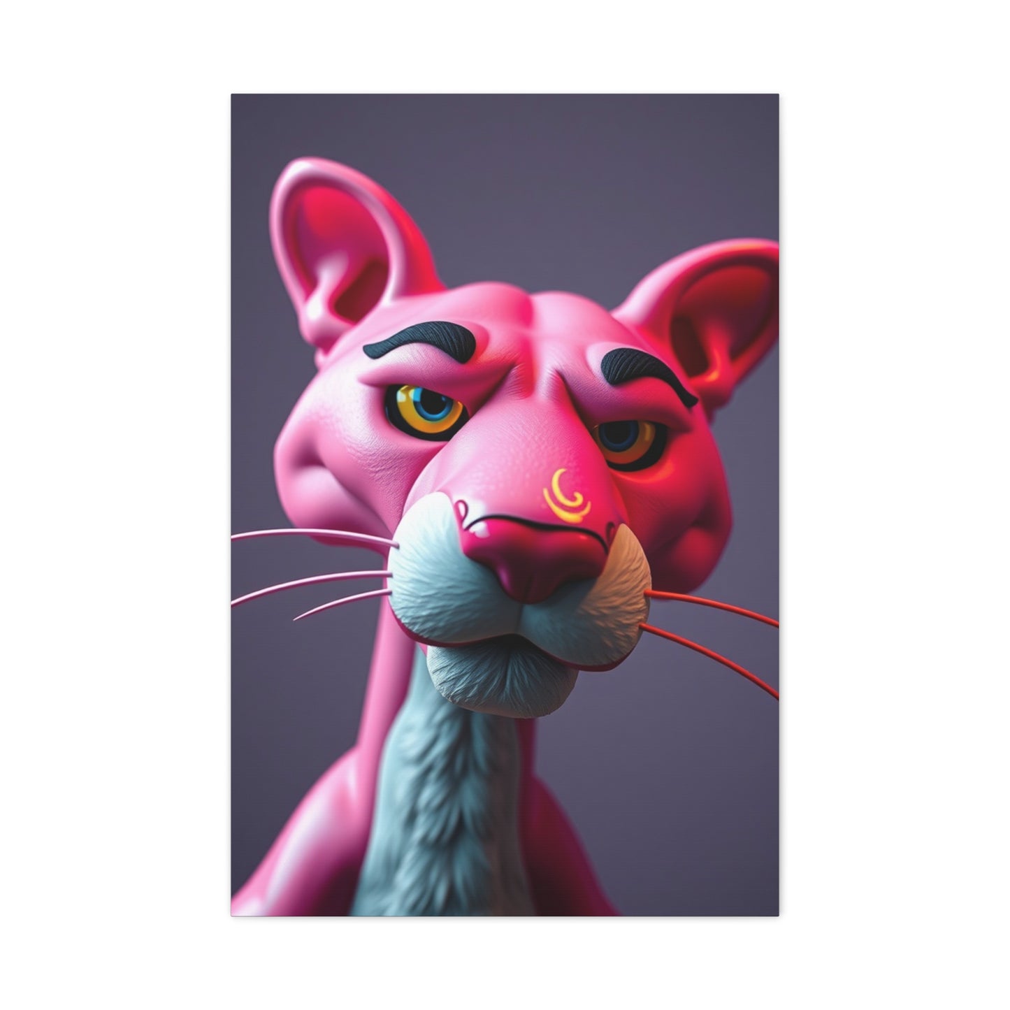 Ruby Feline Elegance Wall Art & Canvas Print