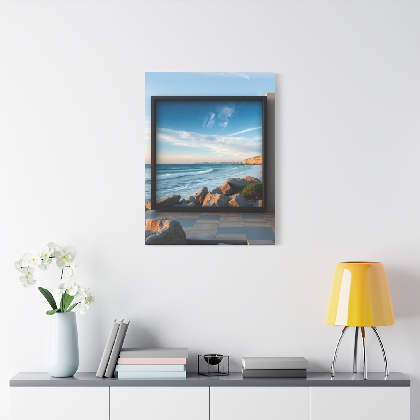 Blue Horizon Symphony Wall Art & Canvas Print