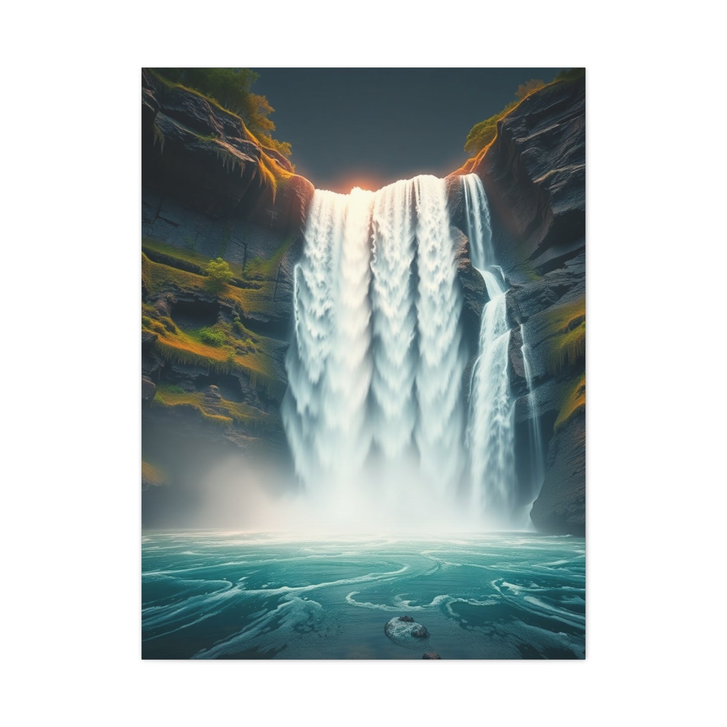 Luxe Cascade Deconstruction Wall Art & Canvas Print