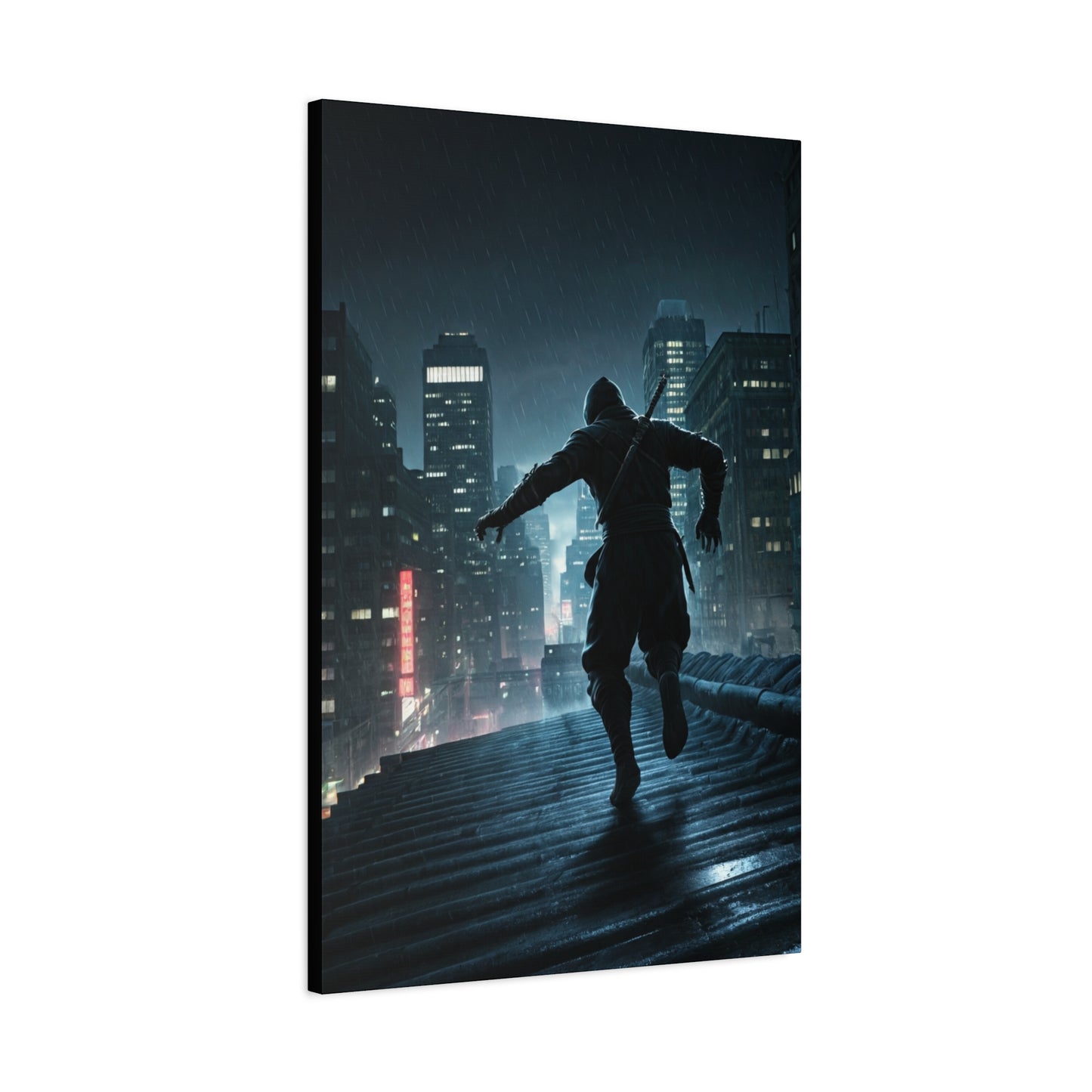 Shadow Runner Cityscape Wall Art & Canvas Prints