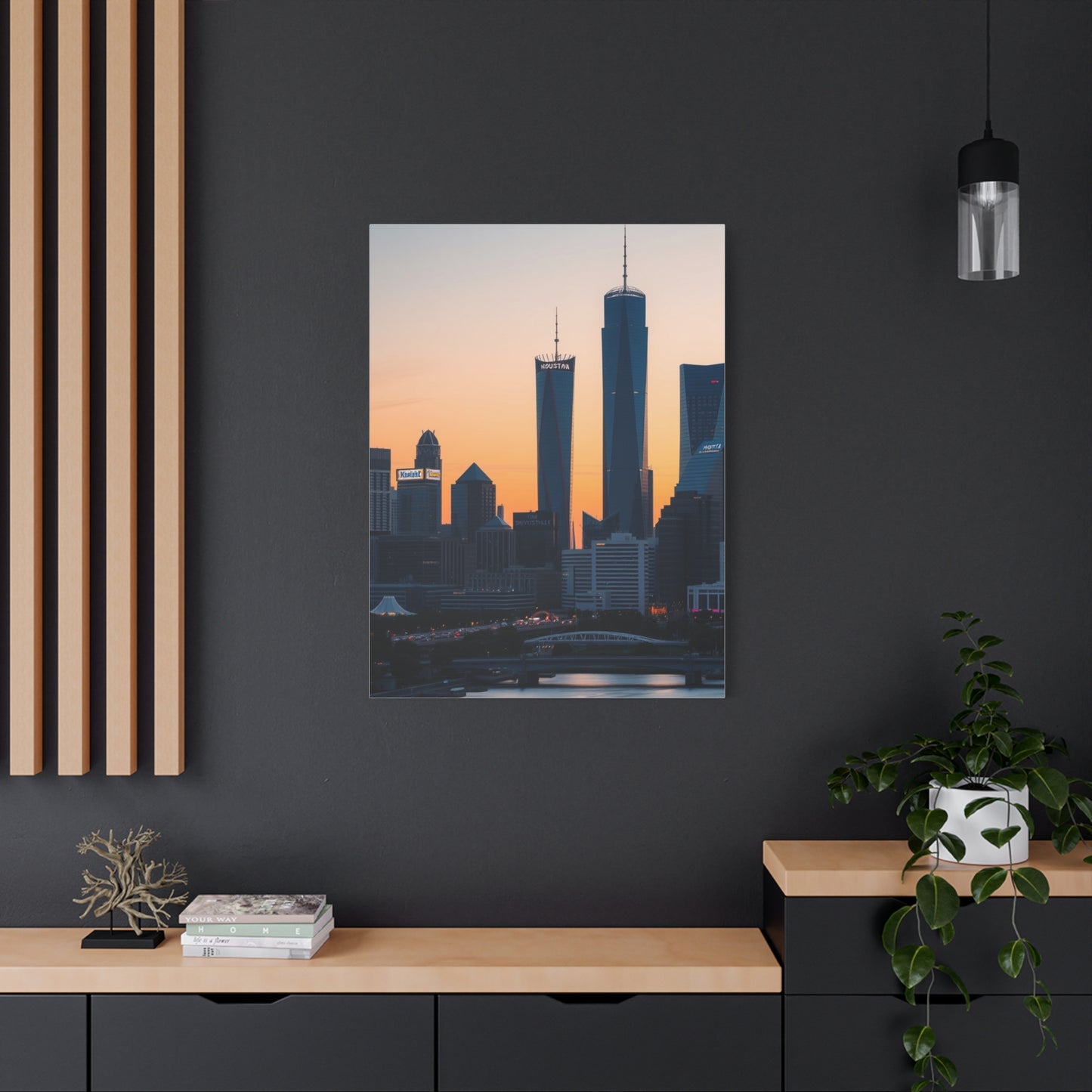 Houston Skylines Art Refined Canvas Wall Art & Canvas Print