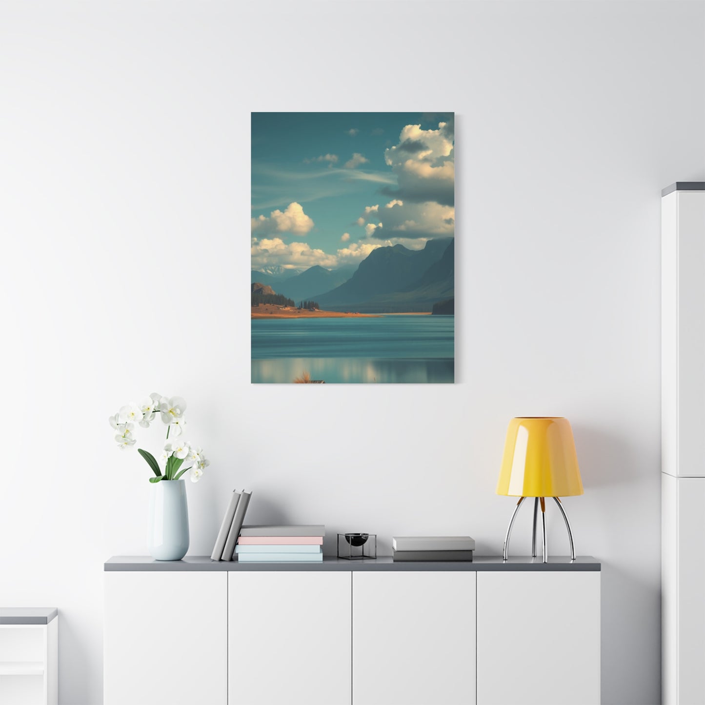 Serene Topography Canvas Wall Art & Canvas Print