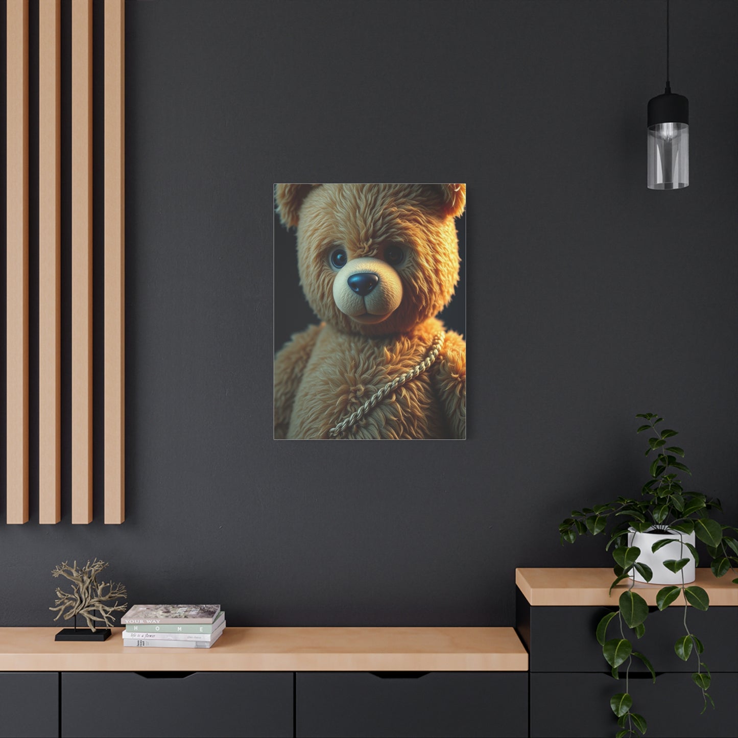 Luxe Teddy Aesthetic Canvas Wall Art & Canvas Print