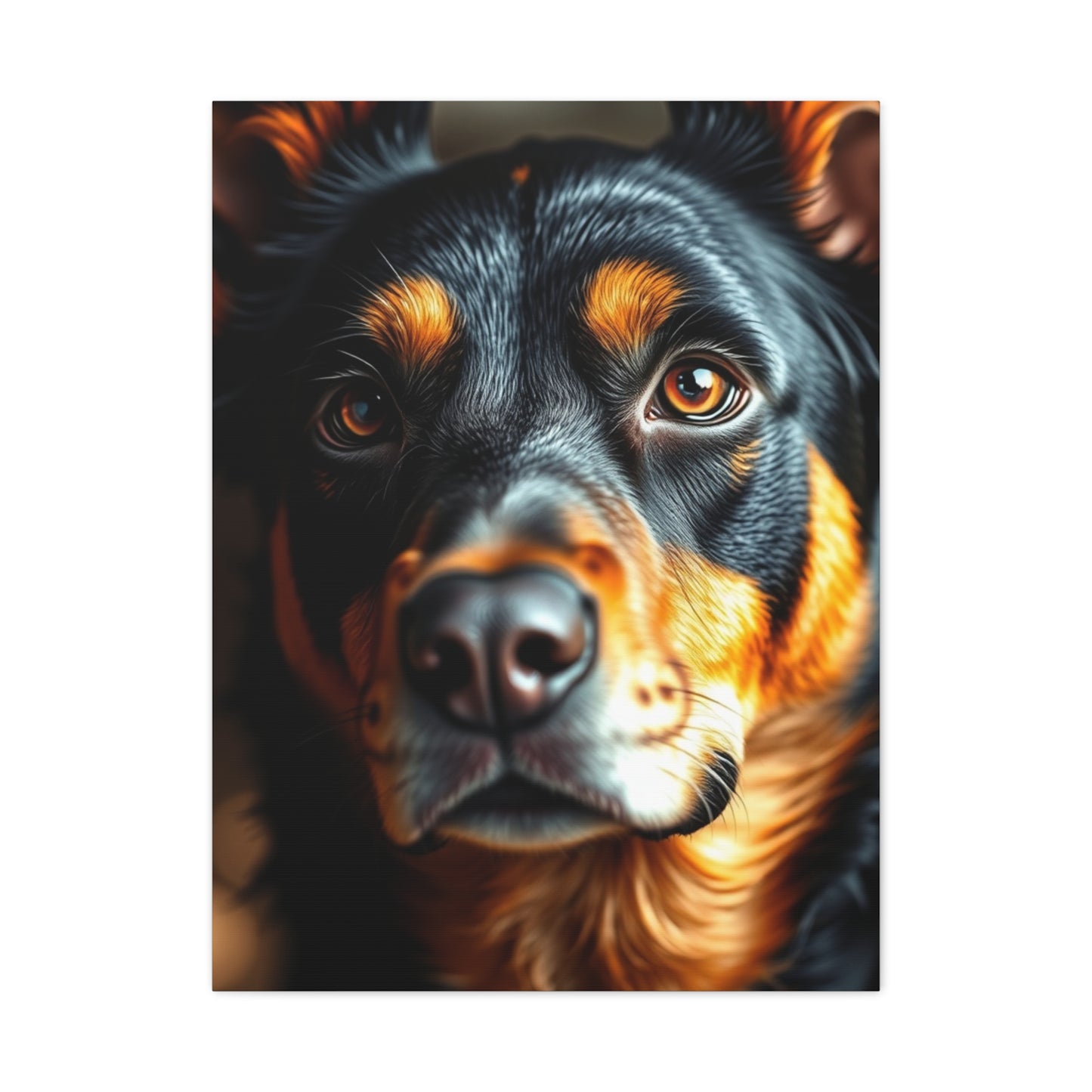 Black and Tan Art Refined Canvas Wall Art & Canvas Print
