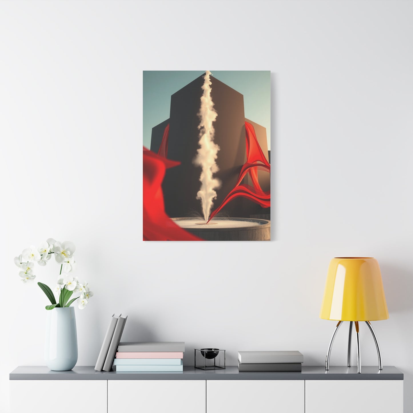 Elite Black, White & Red Art Vision Wall Art & Canvas Print