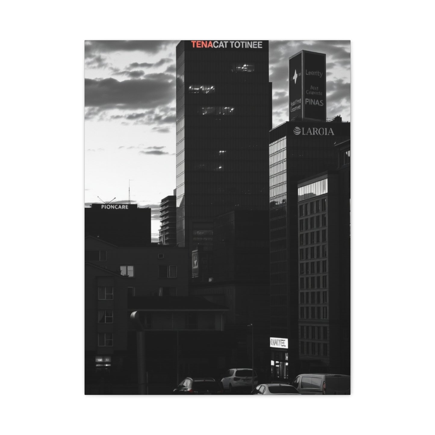 Black & White Cityscapes Art Luxury Canvas Wall Art & Canvas Print