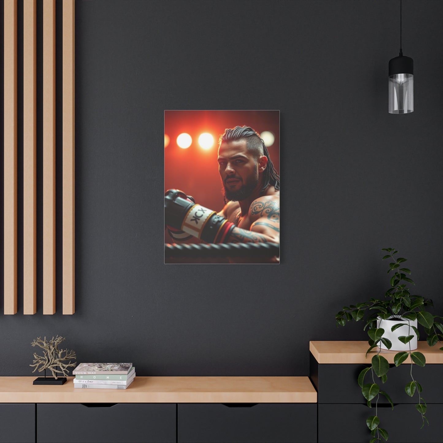Vision Wrestling Art Art Wall Art & Canvas Print