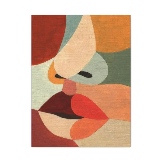 Face Colorful Shapes Wall Art & Canvas Prints