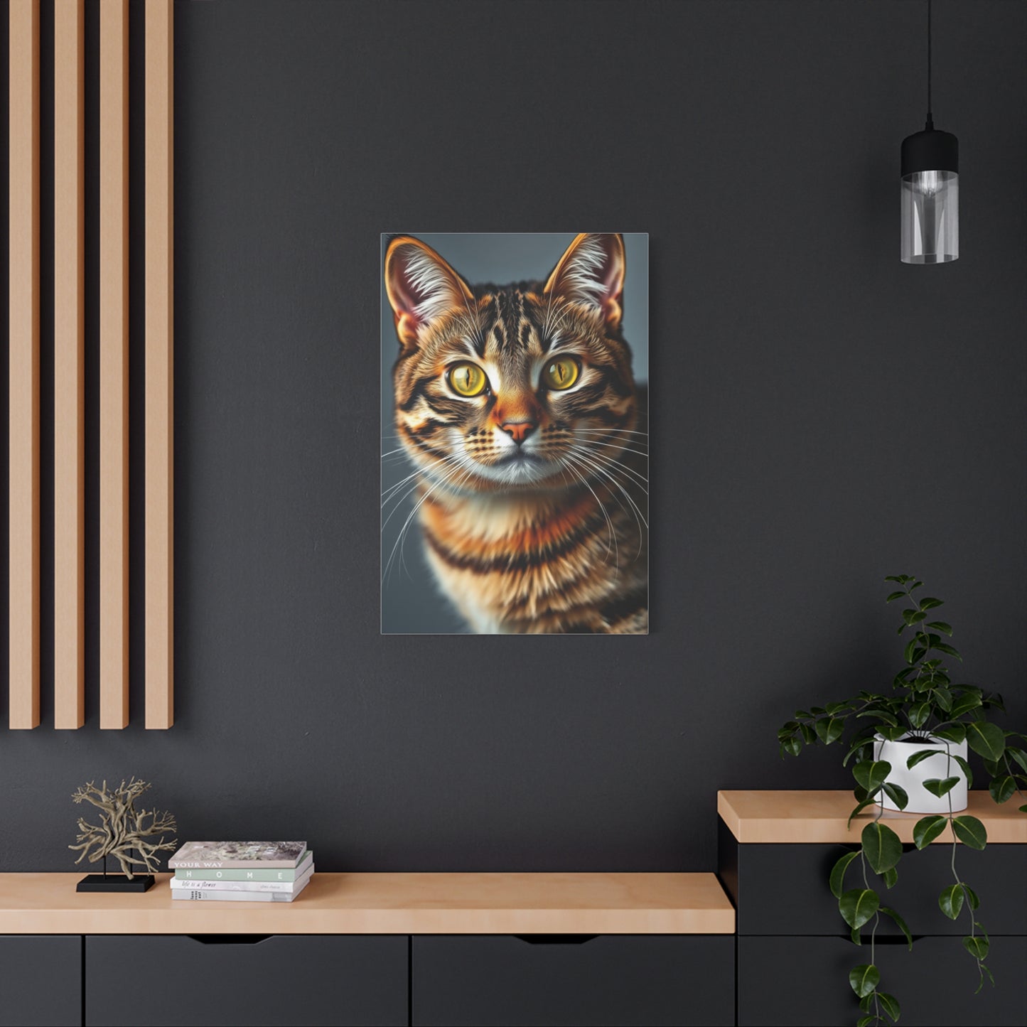 Tabby Cat Art Refined Canvas Wall Art & Canvas Print