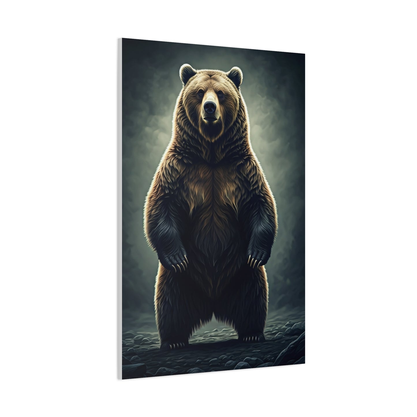 Standing Grizzly Bear Studio Portrait Wall Art & Canvas Prints