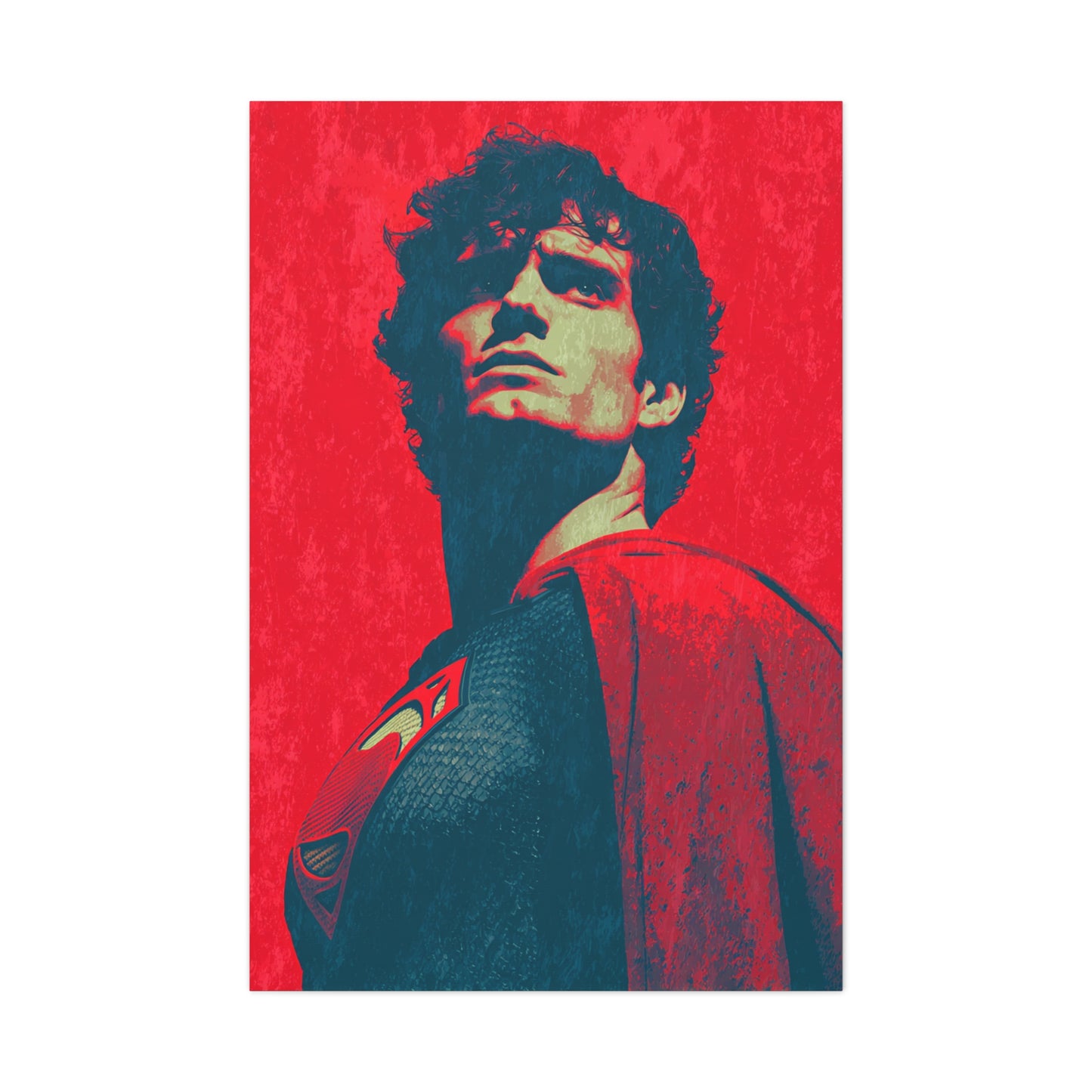 Man of Steel Superman Pop Art Movie Poster Wall Art & Canvas Print